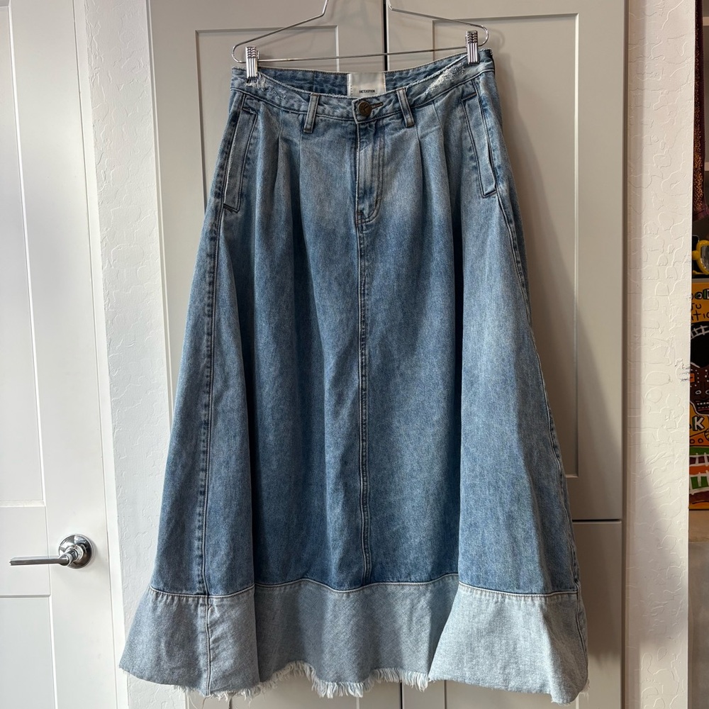 One Teaspoon Blue Denim Maxi Skirt SIZE 31